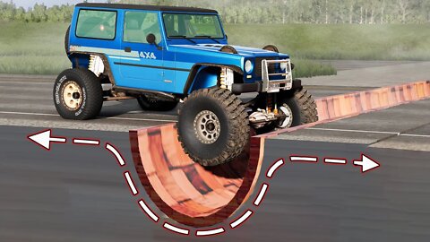 Cars vs Upside Down Speed Bumps ▶️ BeamNG Drive