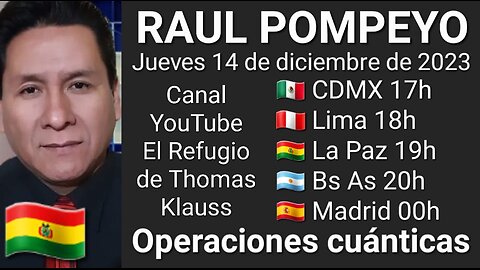 Operaciones cuánticas // Raul Pompeyo 🇧🇴 @Raul Pompeyo en la Energía Inteligente (15-12-24)