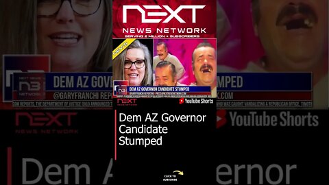 Dem AZ Governor Candidate Stumped #shorts