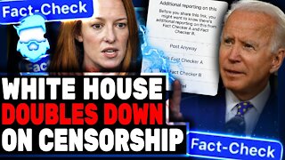 Censorship Double Down! White House If You're Banned From Twitter You Should Be Banned From Youtube