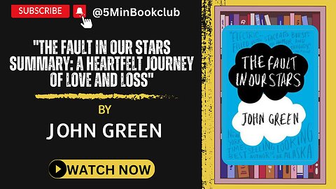 📚 "The Fault in Our Stars Summary: A Heartfelt Journey of Love and Loss" 🌟