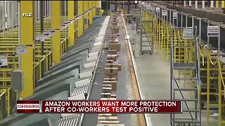 Amazon workers want more protection after co-workers test positive