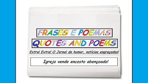 Notícias engraçadas: Igreja vende encosto abençoado! [Frases e Poemas]