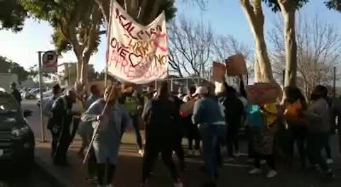 WATCH: Protest as Amahle Quku's alleged murderer appears (QCX)