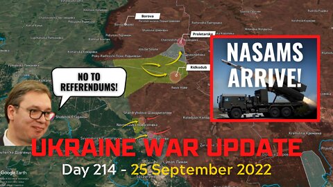 American NASAMS arrive in Ukraine | Serbia betrays Russia on referendums | Lyman Front situation