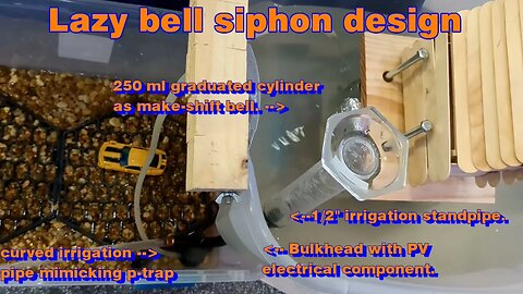 Lazy bell siphon