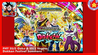 PHY SSJ3 Goku & SSJ2 Vegeta Dokkan Festival Summons | Dragon Ball Z: Dokkan Battle