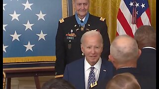 Biden Leaves Everyone Confused as He Walks Out in the Middle of a Medal of Honor Ceremony