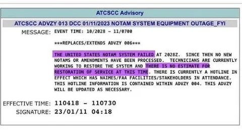 BREAKING NEWS: FAA Computer systems down, All flights grounded in US