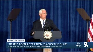 Vice President Pence visits Tucson with a message to "Back the Blue"