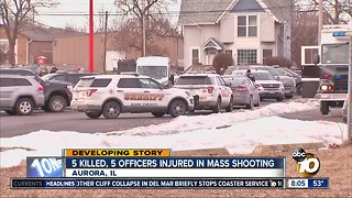 5 killed, 5 officers injured in mass shooting