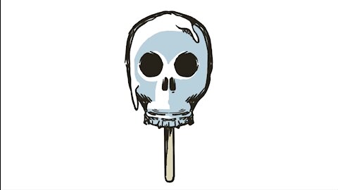 Pop Skull Popsicle Time-Lapse Illustration