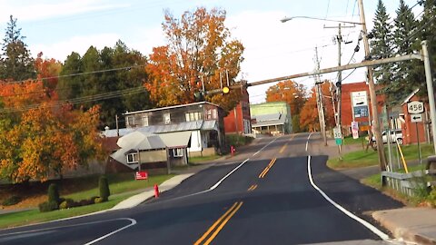 Adirondack Mountains - St. Regis Falls Series - Ride Through Beautiful Mountain Town