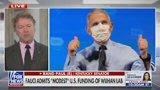 Rand Paul: Fauci Can't Investigate Wuhan Lab Because He Helped Fund It