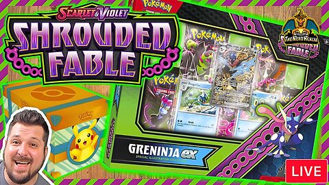 Shrouded Fable Greninja ex Box + Paldea Adventure Chest + More | Pokemon Cards Opening LIVE!