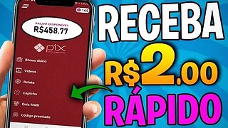 APLICATIVO para GANHAR DINHEIRO via PIX (R$2.00 Rápido)