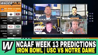 Happy Hour CFB Kickoff Show | NCAAF Week 13 Predictions | Iron Bowl | USC vs Notre Dame