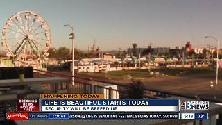 Police, nearby businesses will add extra security for Life is Beautiful