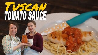 Tuscan Tomato Sauce Recipe and Canning Video
