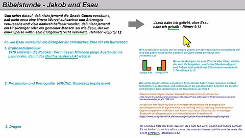 Bibelstunde ► Jakob und Esau