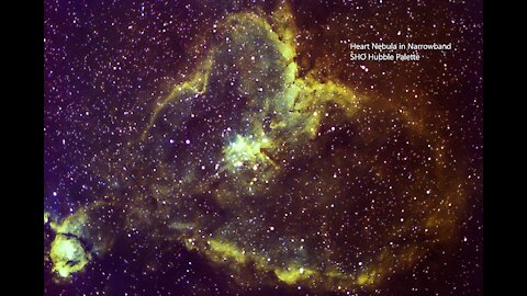 The Heart Nebula in Narrowband Imaging, from Mild to Wild