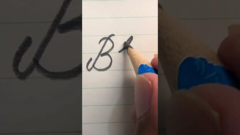 Try writing “b” in cursive handwriting 😊❤️ #shortsvideo