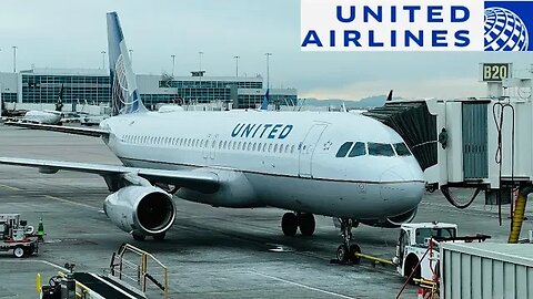 United Airlines Airbus A320 Denver-Santa Barbara (Economy Plus) 4K