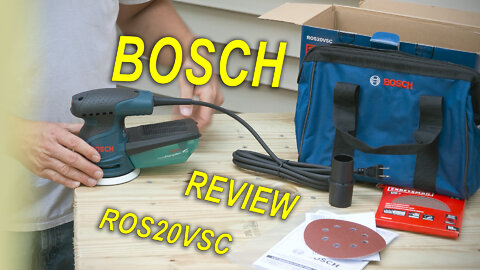 BOSCH 5 Inch DISK SANDER ROS20VSC Review