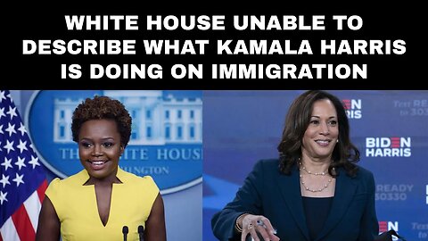 White House unable to describe what Kamala Harris is doing on immigration