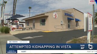 Attempted kidnapping in front of Vista ice cream shot
