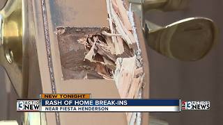 Burglars kick in doors of Henderson homes