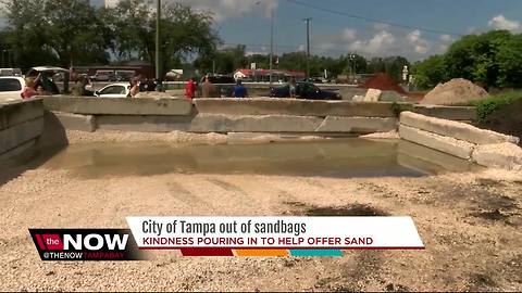 City of Tampa out of sandbags