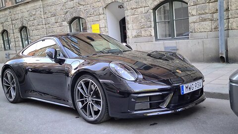 Ferrari 575M and a BRUTAL Porsche 992 all black! [8k]