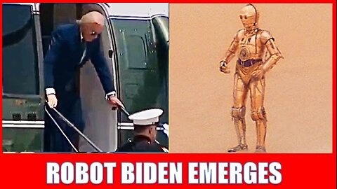 The Hidin’ Biden Robot JUST EMERGED from his Beach Vacation