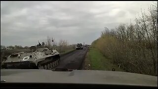 Russian battle group with O markings redeploying to Ukraine