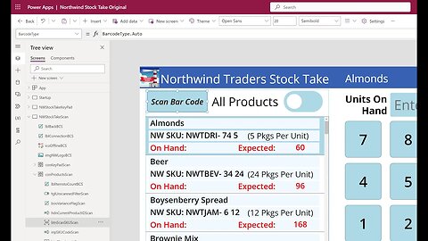 Click, Point, Count, Save -- A More Detailed Review of Scanning SKU Codes for Northwind Stock Take