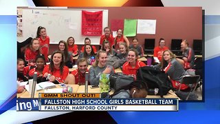 Good morning from the Fallston High School Girls Basketball Team!