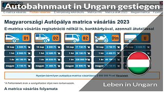 Autobahnmaut in Ungarn gestiegen - Leben in Ungarn