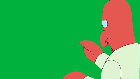 Dr. Zoidberg" Open your mouth" Green screen