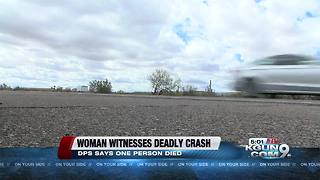 Woman speaks out after seeing a deadly crash up close