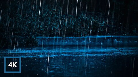 Heavy Rain on Road for Deep Sleep & Insomnia Relief | Soothing Rain to Relax & Study