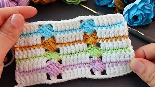 💥How to crochet nice stitch for blanket