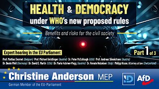 Health & Democracy: Expert Hearing in the EU Parliament - Part 1/3