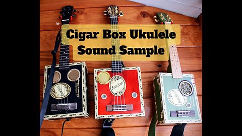 Red Brickhouse Cigar Box Ukulele - Tenor Scale