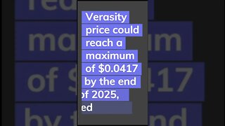 Shocking Verasity Forecast: Will VRA Reach $1 Moonshot by 2025? Find Out Now ! #verasity #crypto