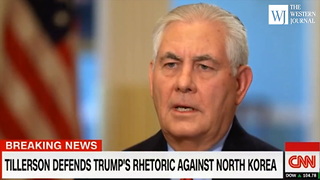 Tillerson: 'Strong' Military Action Against North Korea Remains an Option WT (C)