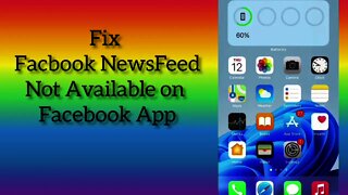 Facebook News Feed Not Showing On Facebook App || new feed isn't available right now problem fixed