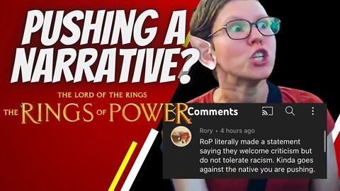 rings of power / pushing a narrative?