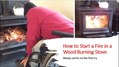 How to Start a Fire in a Wood Burning Stove