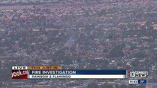 Fire near Rainbow and Flamingo Road | Breaking news